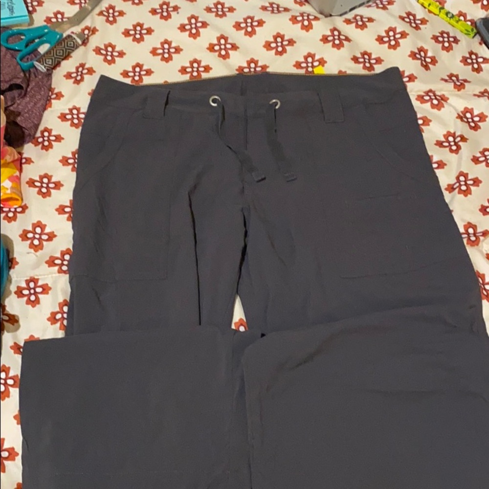 Sweat pants / jogger type pants. Grey/orange line